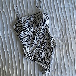 Zebra Print One Piece